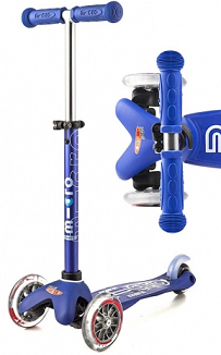 Micro Scooter Mini Deluxe Blue Ride On Scooter
