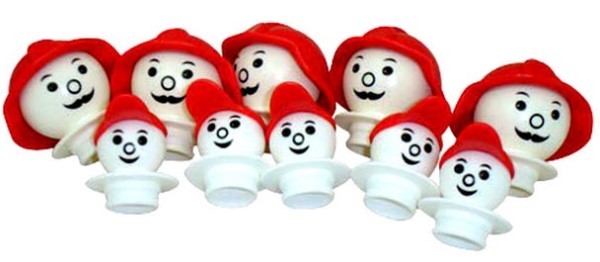 Plasticant Mobilo Faces 5 Firemen & 5 Children Construction