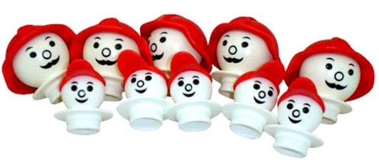 Plasticant Mobilo Faces 5 Firemen & 5 Children Construction