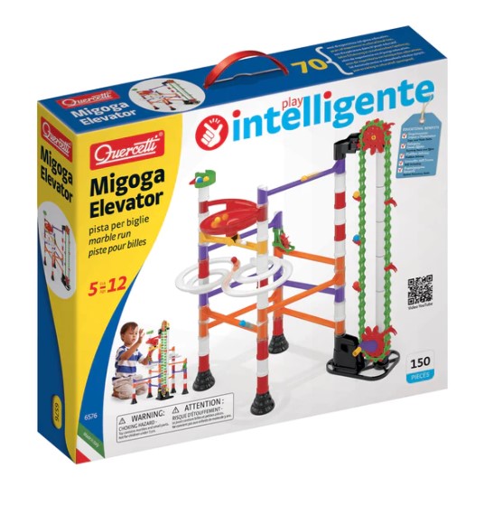 Quercetti Migoga Elevator Marble Run 6576 Construction