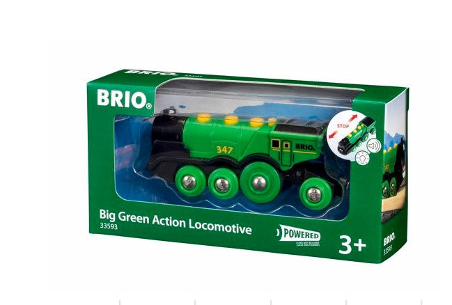 Brio Big Green Action Locomotive Toy Trains & Train Sets