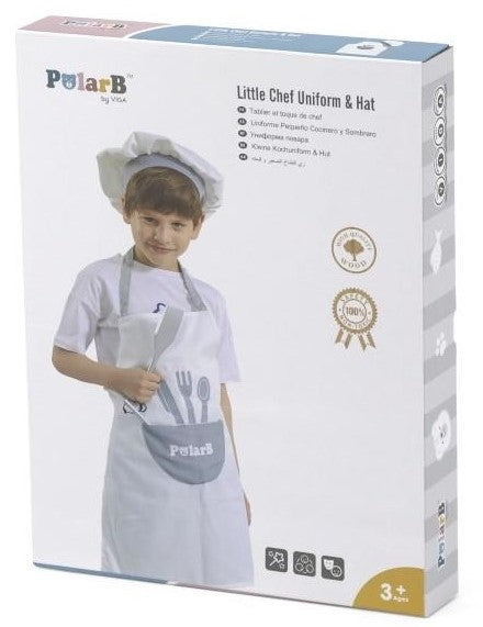 PolarB Little Chef Uniform & Hat Social Play