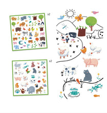 Load image into Gallery viewer, Djeco Stickers Animals 160pc
