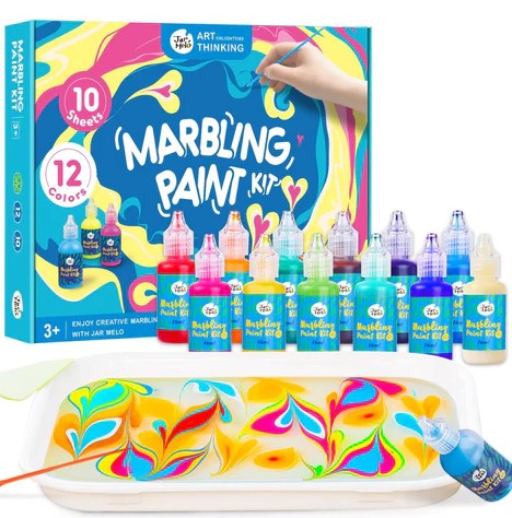 Jar Melo Marbling Paint Kit 12 Colours