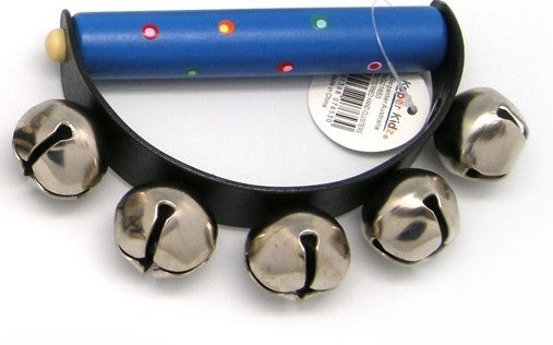 Kaper Kidz Patterned Hand Cluster Bell Blue Baby Toy