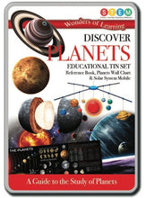Load image into Gallery viewer, Discover Planets Educational Tin Set
