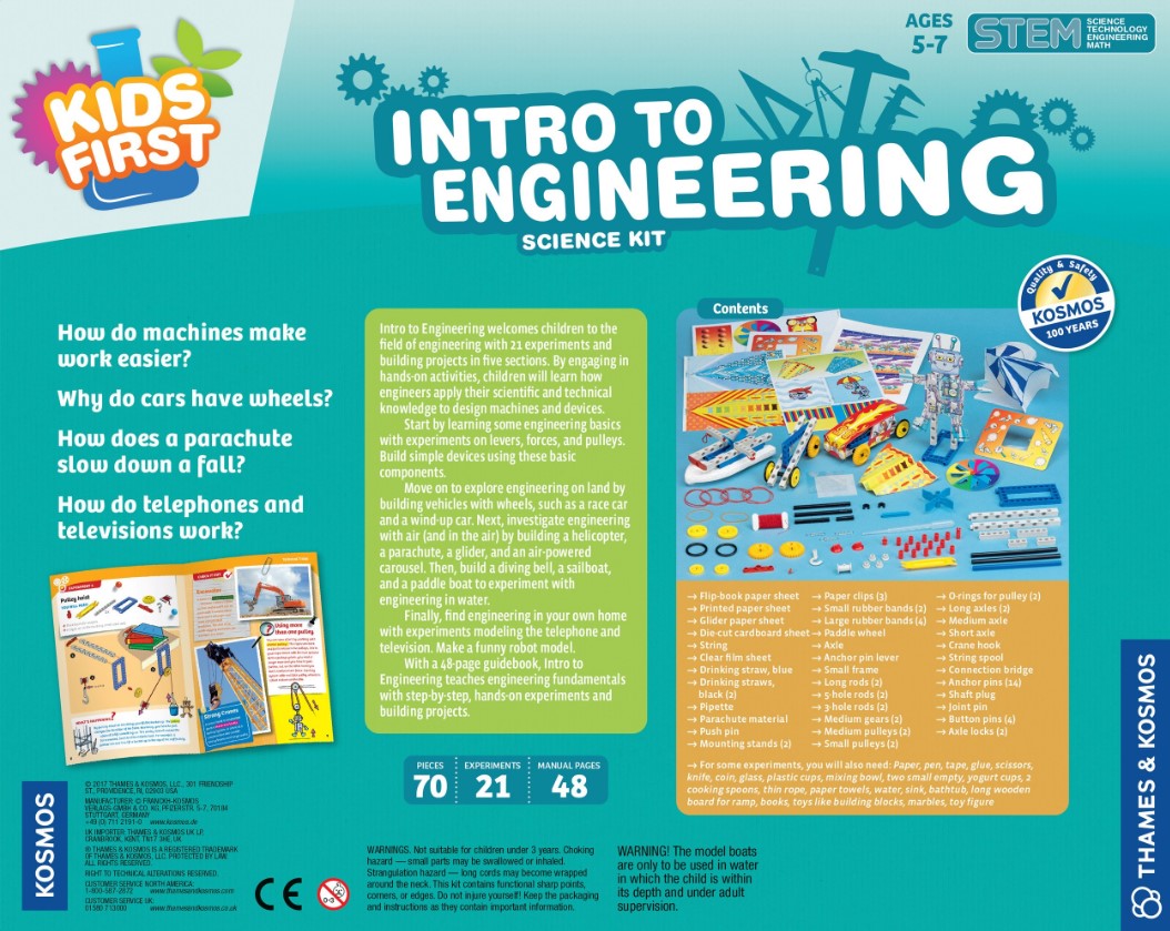 Kids First Intro Into Engineering Science Kit Science & Technology