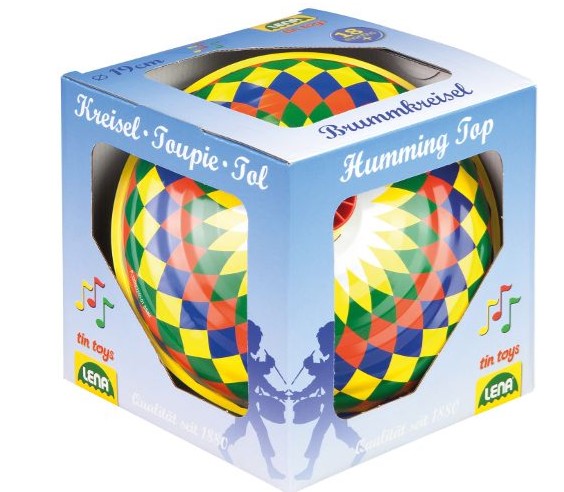 Lena-Bolz Spinning Top Humming Multicoloured 19cm Spinning Tops