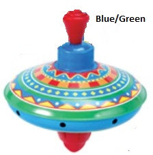 Schylling Spinning Top Humming 13cm assorted Blue Green Spinning Tops