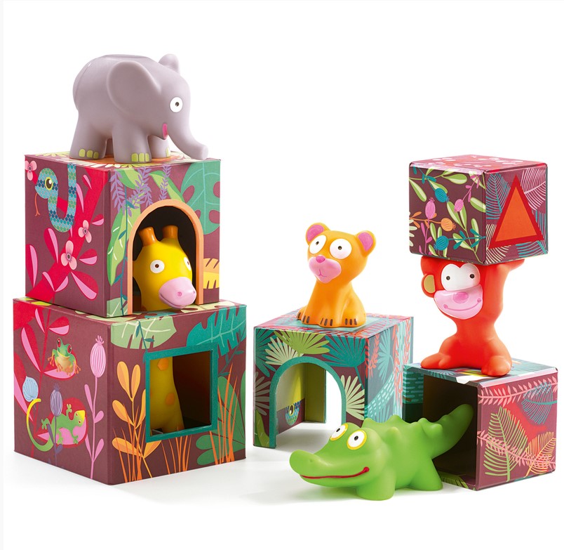 Djeco Maxi Topanijungle Stacking Blocks Construction