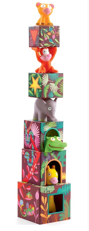 Djeco Maxi Topanijungle Stacking Blocks Construction