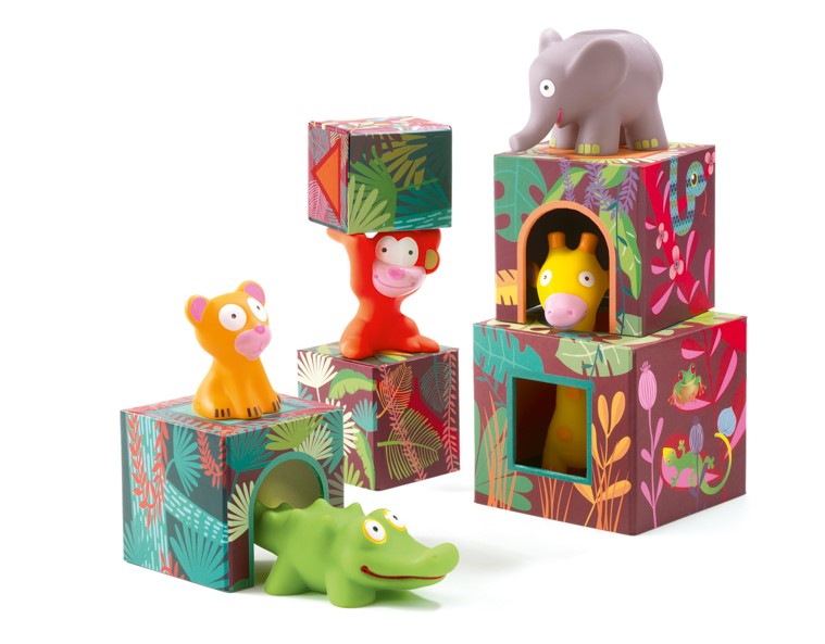 Djeco Maxi Topanijungle Stacking Blocks Construction