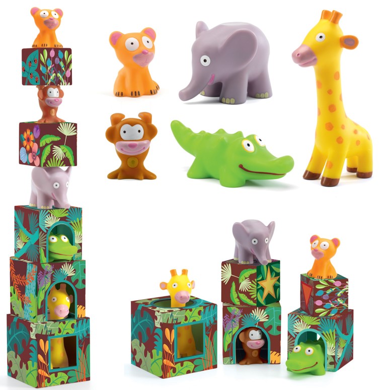 Djeco Maxi Topanijungle Stacking Blocks Construction