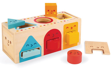 Janod Shape Sorter Box with Keys Baby Toy