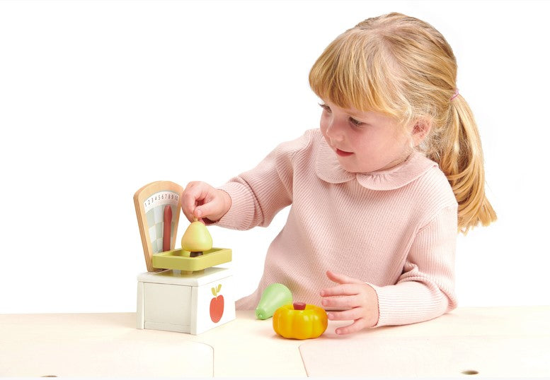 Tenderleaf Market Scales Pretend Food Play