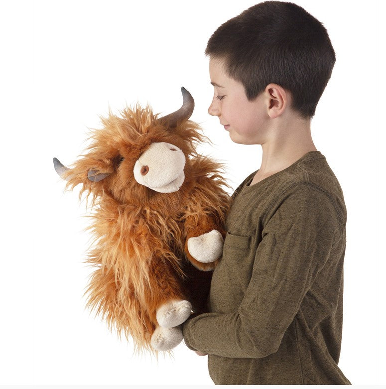 Folkmanis Highland Cow Puppet Puppet Theatre