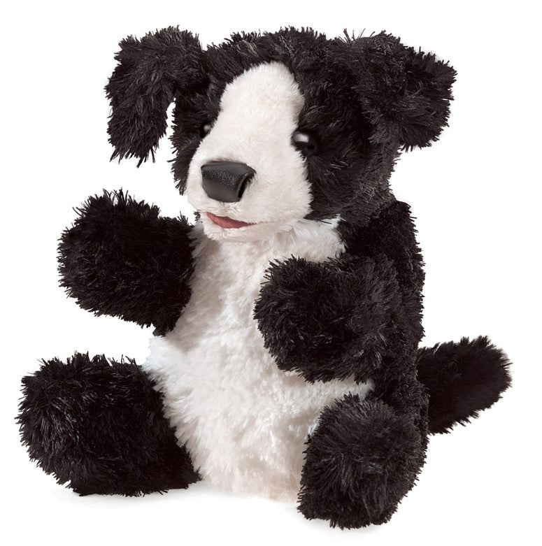 Folkmanis Black & White Dog Puppet Puppet Theatre