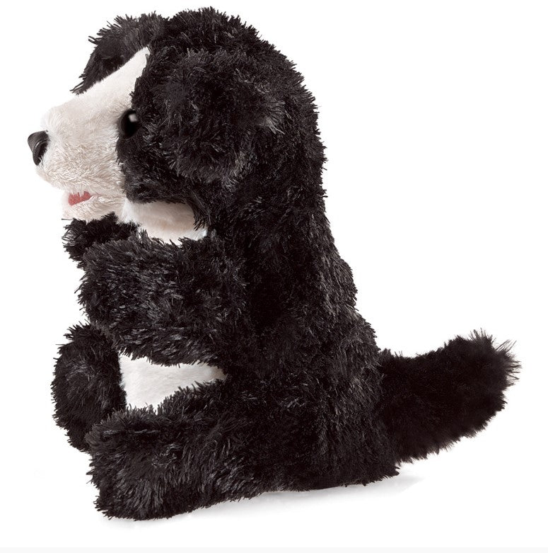 Folkmanis Black & White Dog Puppet Puppet Theatre