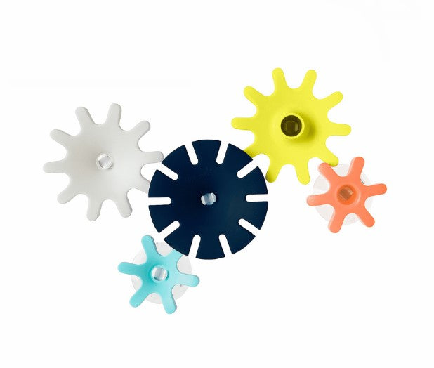 Boon COGS Water Gears Navy Yellow Bath Toy