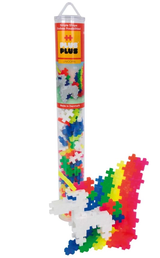 Plus-Plus 100pc Tubes Assorted Unicorn Construction