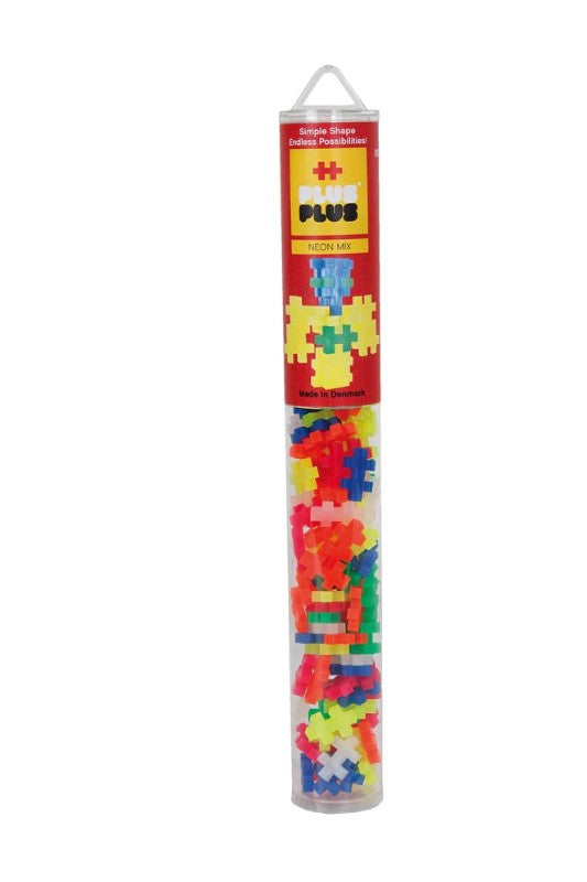 Plus-Plus 100pc Tubes Assorted Neon Construction
