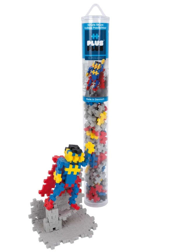 Plus-Plus 100pc Tubes Assorted Superhero Construction