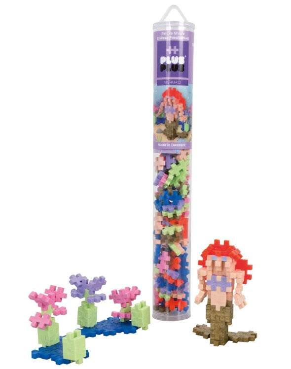 Plus-Plus 100pc Tubes Assorted Mermaid Construction
