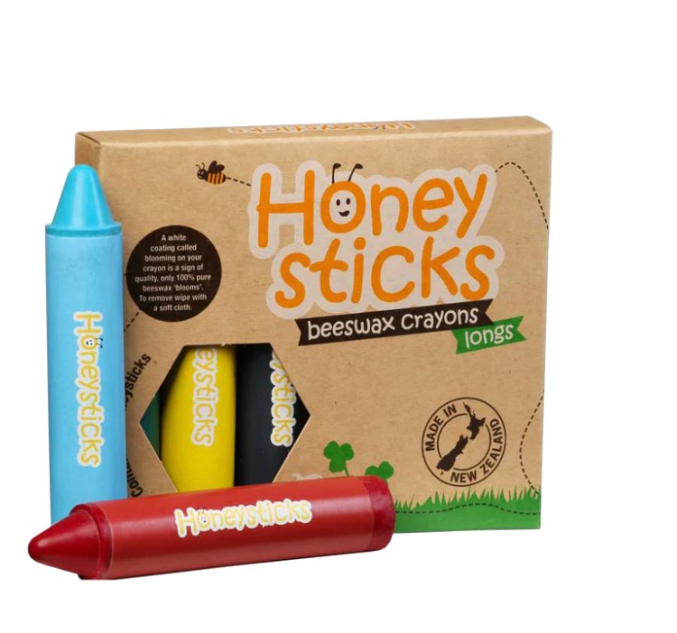 Honeysticks Beeswax Crayons Long 6pc