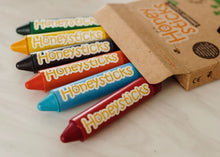 Load image into Gallery viewer, Honeysticks Beeswax Crayons Long 6pc
