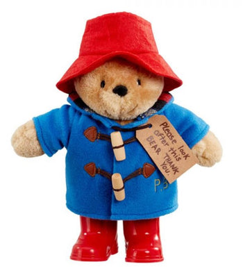 Paddington Bear with Boots & Blue Coat plush bear