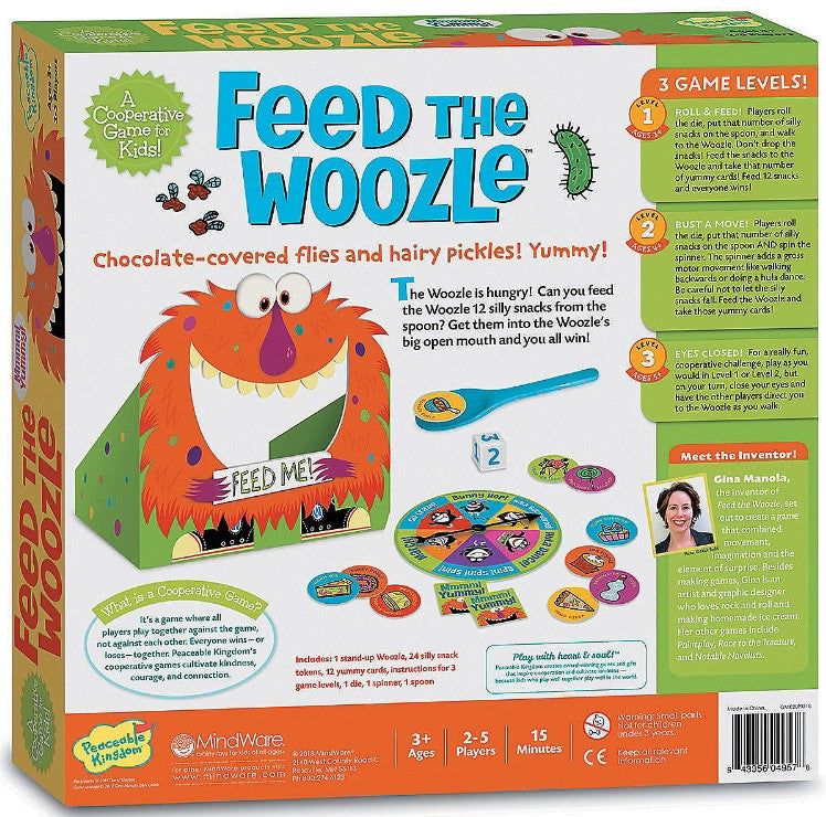 Peaceable Kingdom Feed The Woozle Game