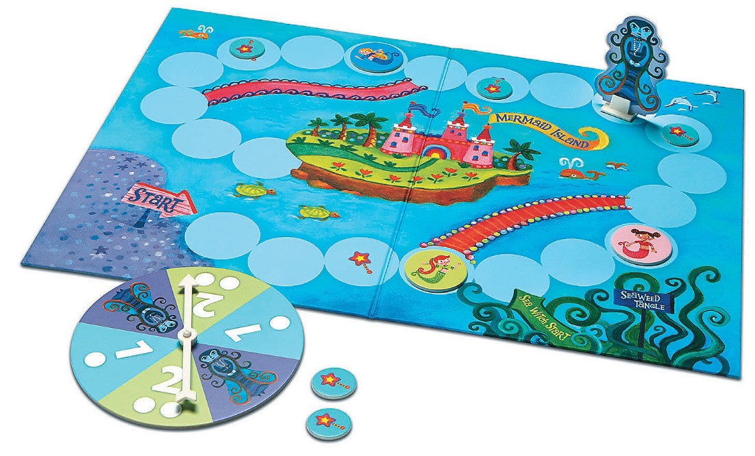 Peaceable Kingdom Mermaid Island Board Games