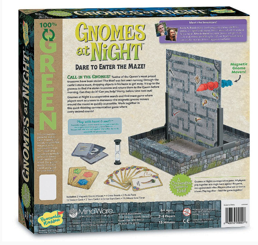 Peaceable Kingdom Gnomes At Night Game