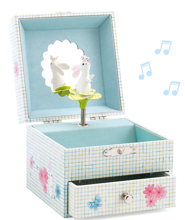 Djeco Sweet Rabbit's Song Musical Jewelry Box Music