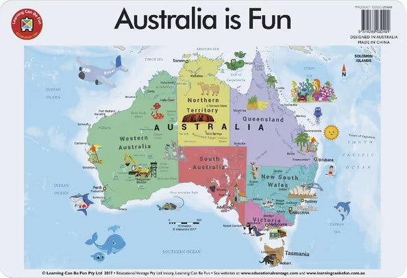 Learning Can Be Fun Placemat - Australia is Fun