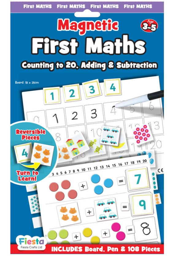 Fiesta Crafts Magnetic First Maths Ages 3-5yrs Learning Aid