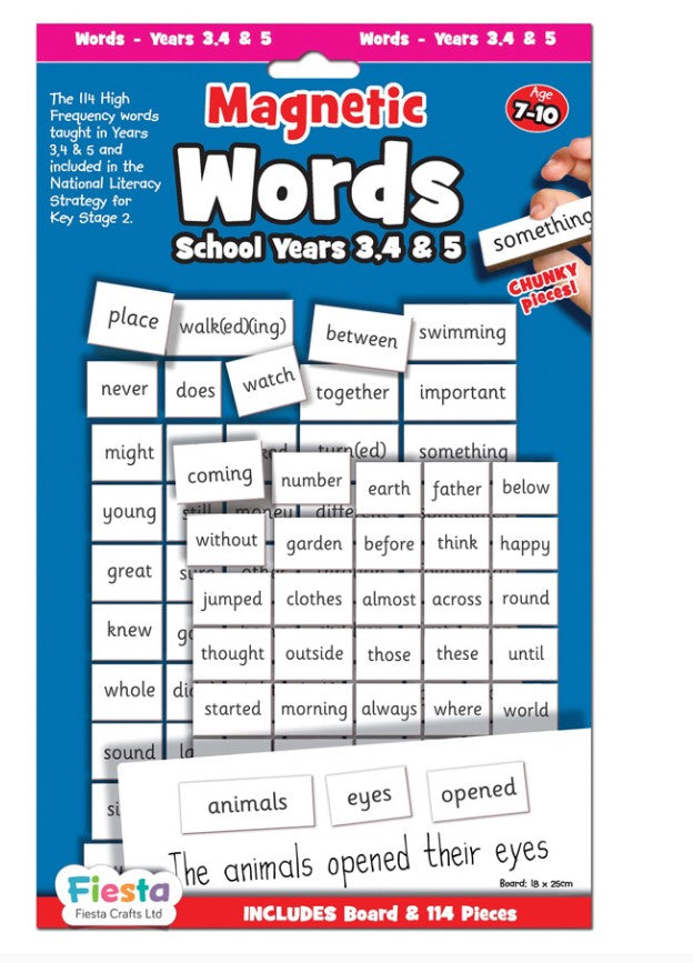Fiesta Crafts Magnetic Words School Years 3,4 & 5 Learning Aid