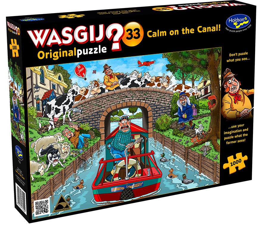 Wasgij Original Puzzle #33 Calm on the Canal 1000pc