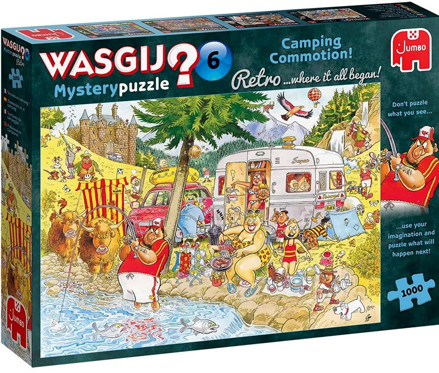 Wasgij Mystery Puzzle #6 Camping Comotion 1000pc