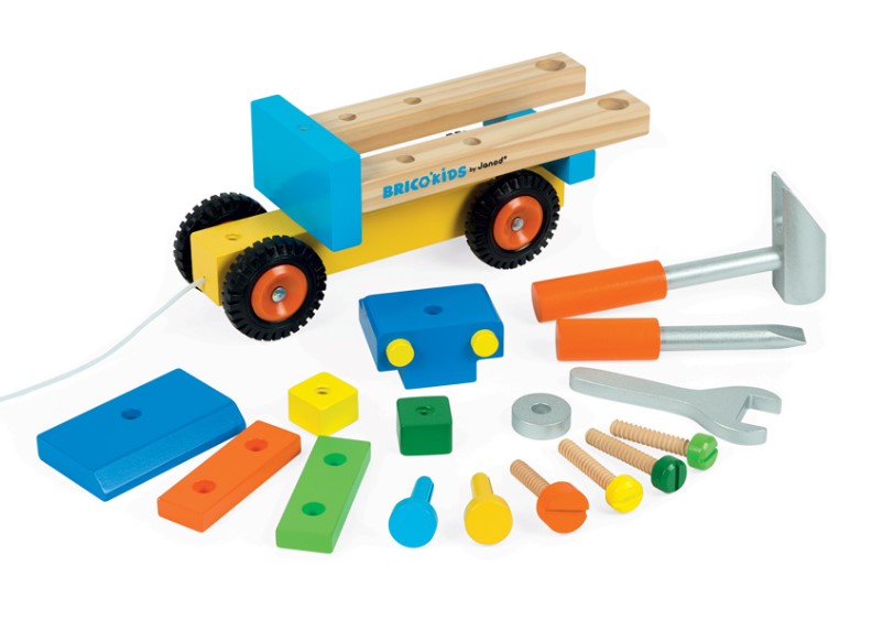 Janod Bricokids DIY Tool Truck Construction