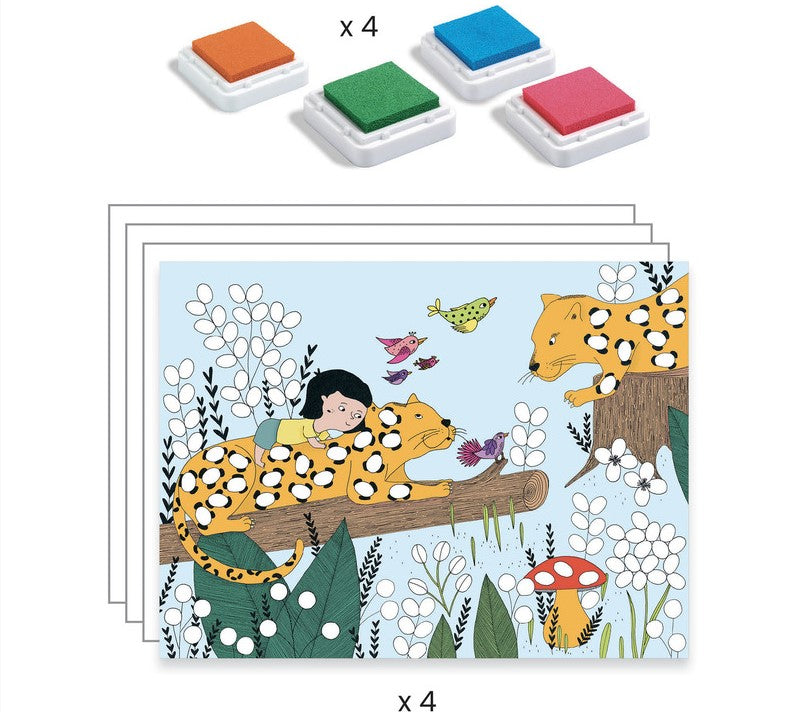 Djeco Touch & Paint Finger Painting Art & Craft