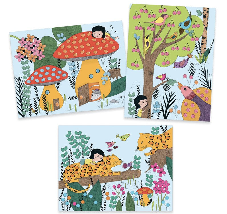 Djeco Touch & Paint Finger Painting Art & Craft