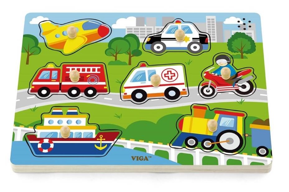 Viga Sound Puzzle - Transportation Puzzle