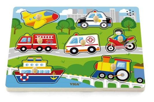 Viga Sound Puzzle - Transportation Puzzle