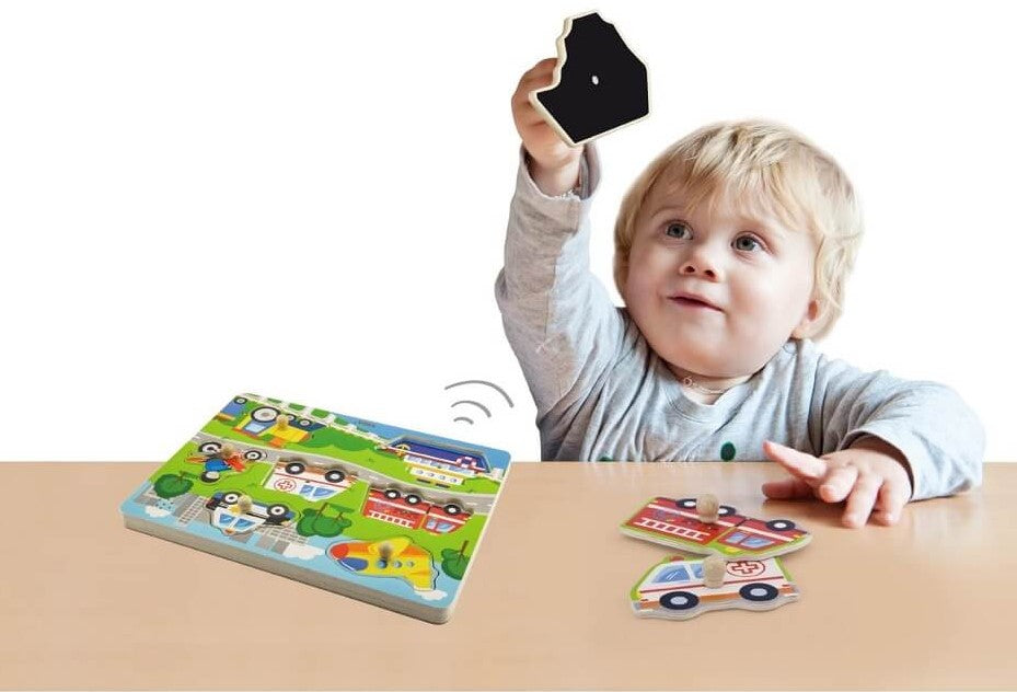 Viga Sound Puzzle - Transportation Puzzle
