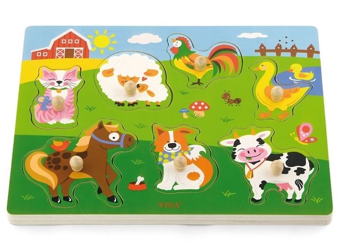 Viga Sound Puzzle - Farm Animals puzzles