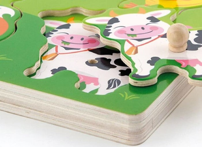 Viga Sound Puzzle - Farm Animals puzzles