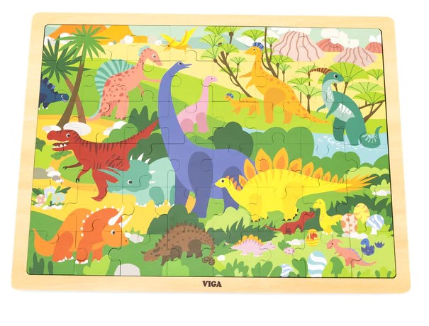 Viga 48pc Puzzle - Dinosaur World Puzzle