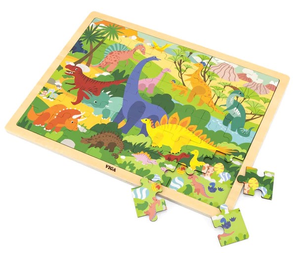 Viga 48pc Puzzle - Dinosaur World Puzzle