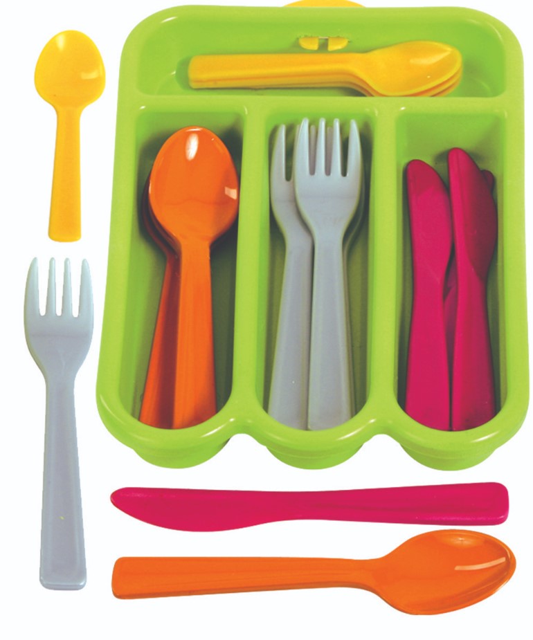 Gowi Venecia 17pc Cutlery Set Pretend Food Play